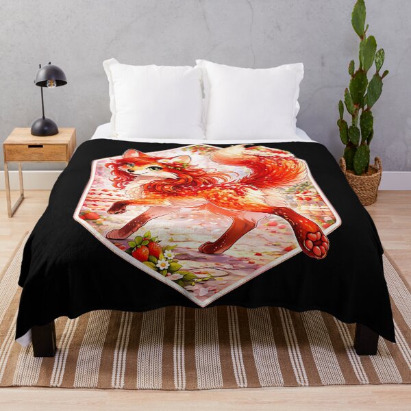 Item preview, Strawberry Dessert Fox Cute Fantasy Animal designed and sold by CalyZOam99.