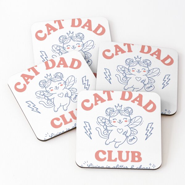 Item preview, Cat Dad Club Fairy Kitty Feline Owner Design designed and sold by JMDesignHub.