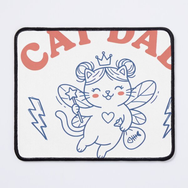 Item preview, Cat Dad Club Fairy Kitty Feline Owner Design designed and sold by JMDesignHub.