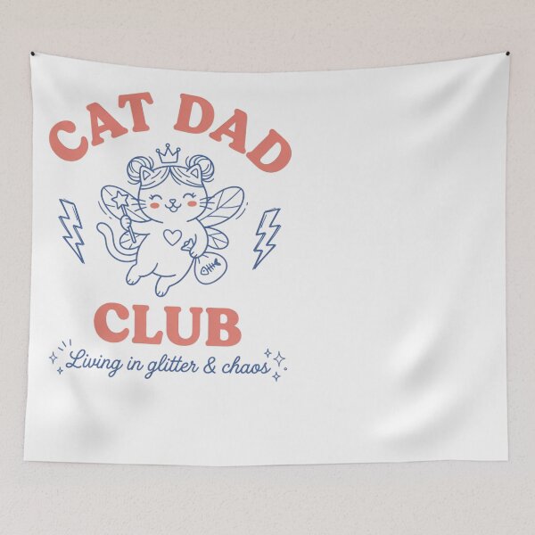 Item preview, Cat Dad Club Fairy Kitty Feline Owner Design designed and sold by JMDesignHub.