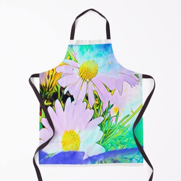 Item preview, Abstract Impressionist Pink Wild Daisy Meadow Digital Art designed and sold by BalkanBloom.