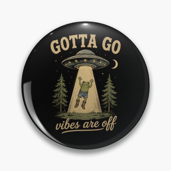 Item preview, Gotta Go Vibes are Off Frog designed and sold by zoes-ink.