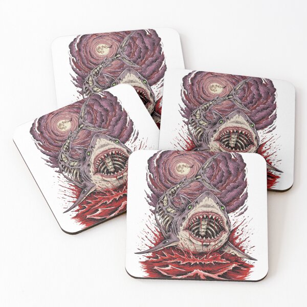 Item preview, Zombie Shark Full Moon designed and sold by Squiggle Happy.