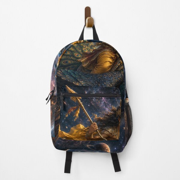 Item preview, Ganesha Wisdom Series: Kartikeya Crossing Infinite Galaxies | Cosmic Journey of Murugan | Celestial Mythology Art designed and sold by Homyar.