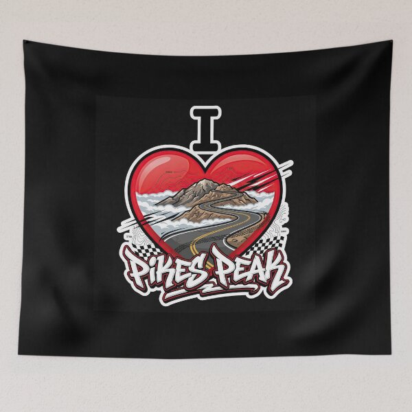 Item preview, Pikes Peak I Love Pikes Peak Iconic Hill Climb Rider Artwork designed and sold by enzoade.