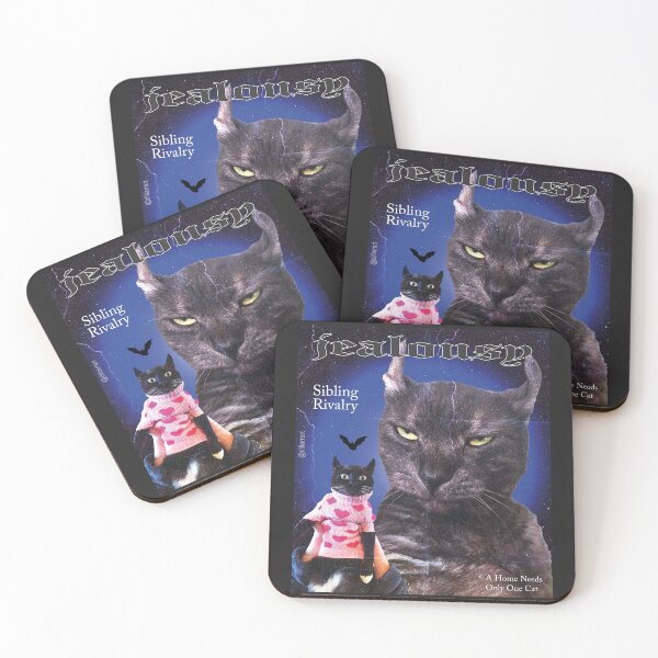 Item preview, Meme Cat Meevin: Funny Retro Design: Sibling Rivalry designed and sold by dillarrart.