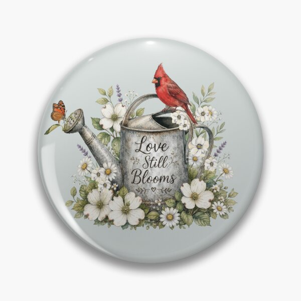 Item preview, Love Still Blooms Red Cardinal Memorial Gift designed and sold by tamdevo1.