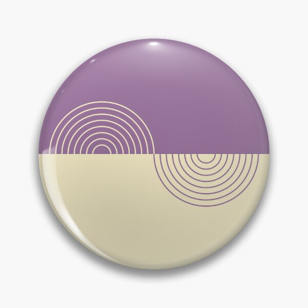Item preview, The Continuum - Purple and Cream Minimalist Geometric designed and sold by artdocaj.