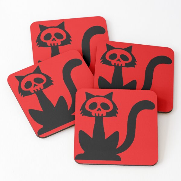 Item preview, Black cat skull designed and sold by Lagueny.
