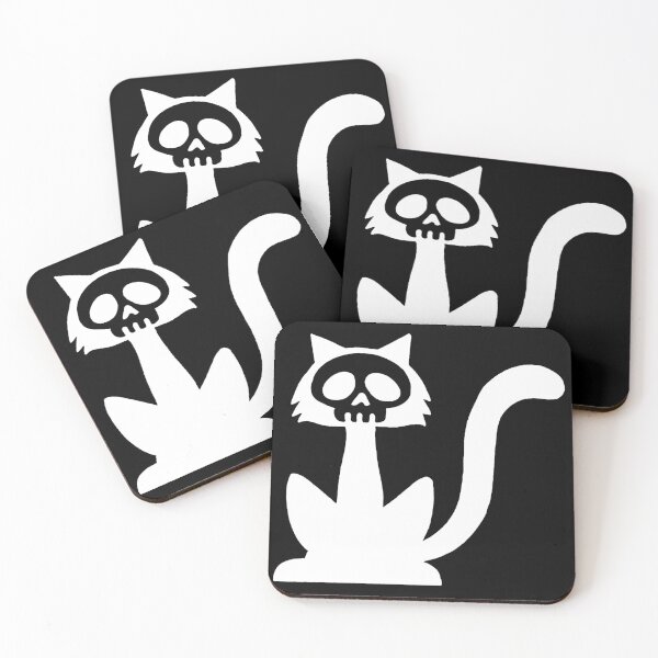 Item preview, White cat skull designed and sold by Lagueny.