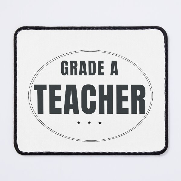 Item preview, Grade A Teacher | Premium Teacher Badge Design designed and sold by HeartAndArtShop.