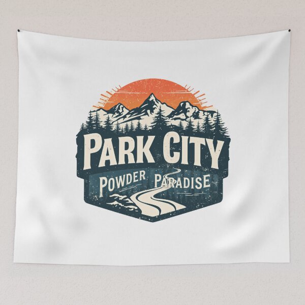 Item preview, Park City Powder Paradise Utah Ski Snowboard Mountain Winter Destination designed and sold by Simsimah26Parks.
