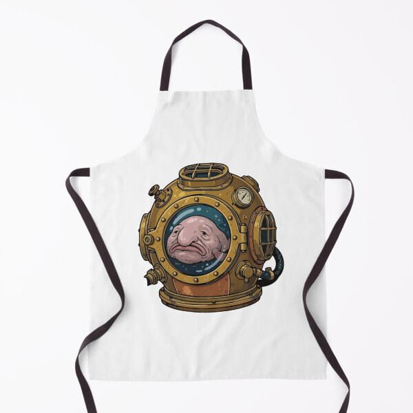 Item preview, Sad Blobfish Vintage Deep Sea Diving Helmet designed and sold by ArcApparel2020.