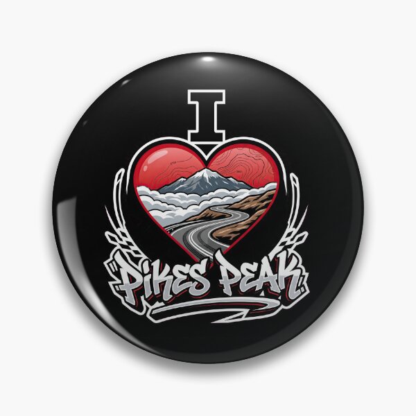 Item preview, Pikes Peak I Love Pikes Peak Hill Climb Motorcycle Artwork designed and sold by enzoade.