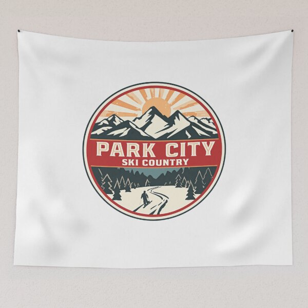 Item preview, Park City Ski Country Utah Skiing Snowboarding Winter Sports designed and sold by Simsimah26Parks.