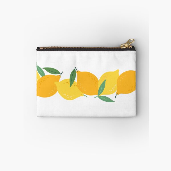 Item preview, Yellow lemons and green leaves border seamless pattern designed and sold by CHERRY--SHOP.