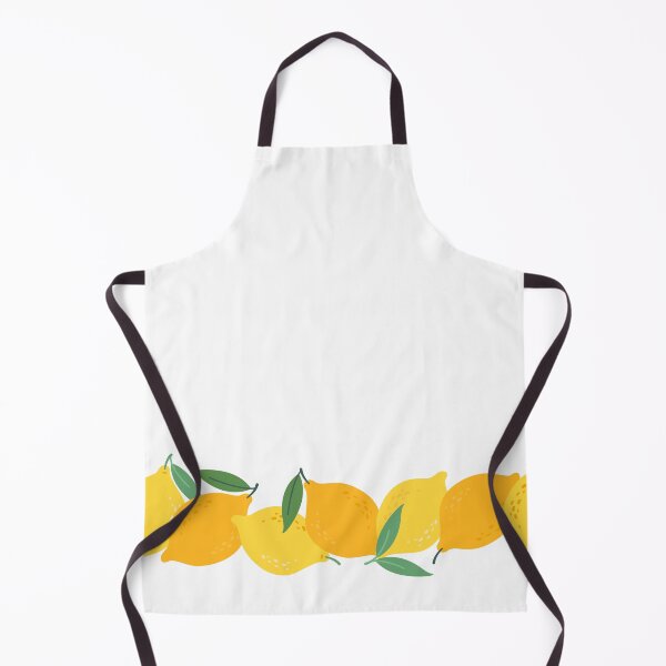 Item preview, Yellow lemons and green leaves border seamless pattern designed and sold by CHERRY--SHOP.