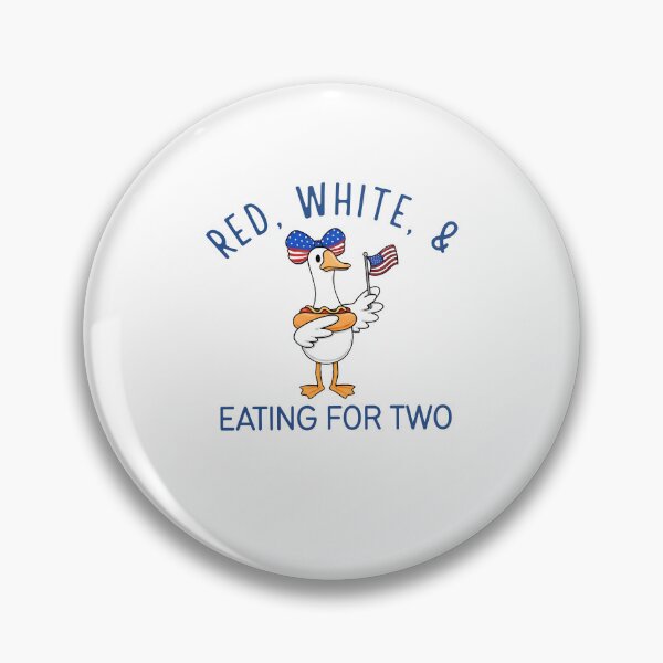 Item preview, Red White And Eating For Two Pregnancy Fourth Of July Goose Couple Matching designed and sold by thefirstbroo.