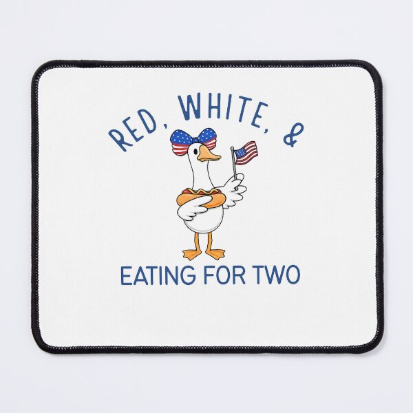 Item preview, Red White And Eating For Two Pregnancy Fourth Of July Goose Couple Matching designed and sold by thefirstbroo.