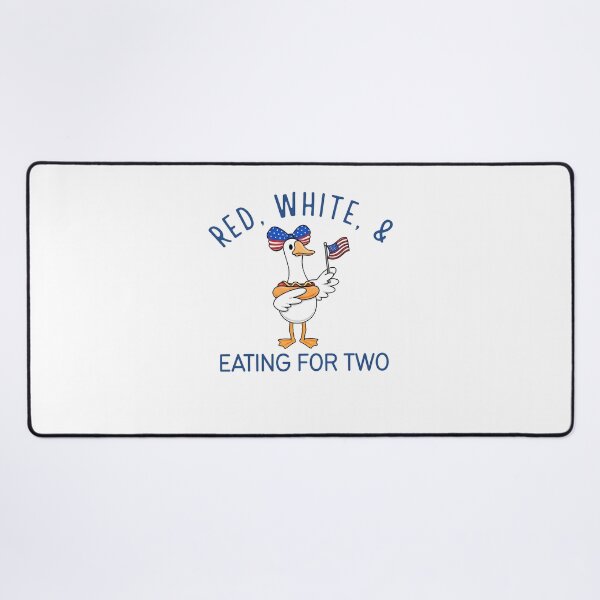 Item preview, Red White And Eating For Two Pregnancy Fourth Of July Goose Couple Matching designed and sold by thefirstbroo.