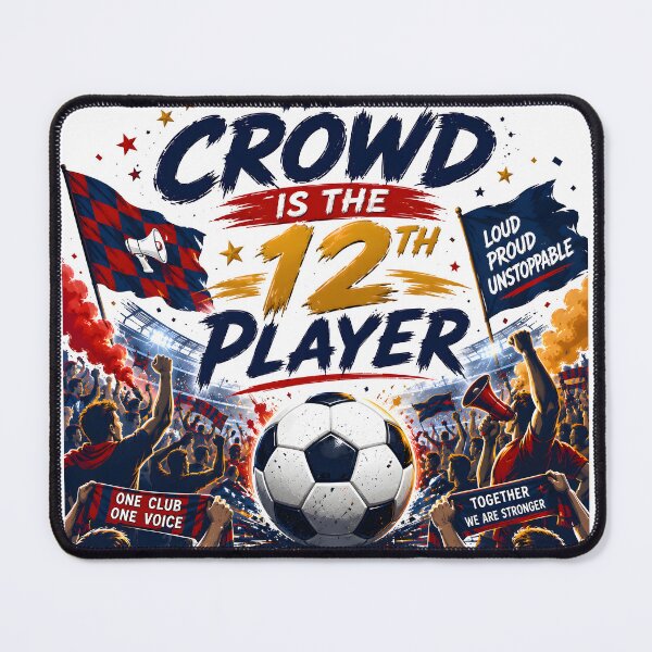 Item preview, The Crowd Is The 12th Player | Soccer Football Supporters Design designed and sold by TrueArtVibes.