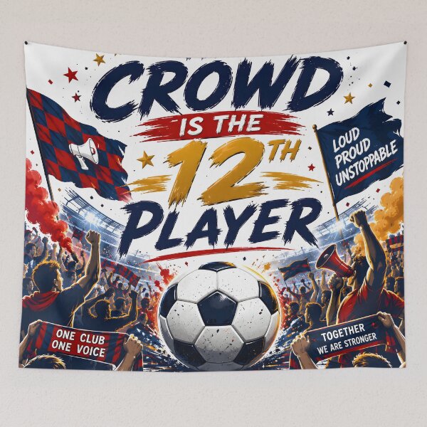 Item preview, The Crowd Is The 12th Player | Soccer Football Supporters Design designed and sold by TrueArtVibes.