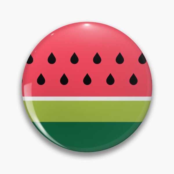 Item preview, Coral Pink Green Summer Watermelon Fruit Stripes designed and sold by HotHibiscus.