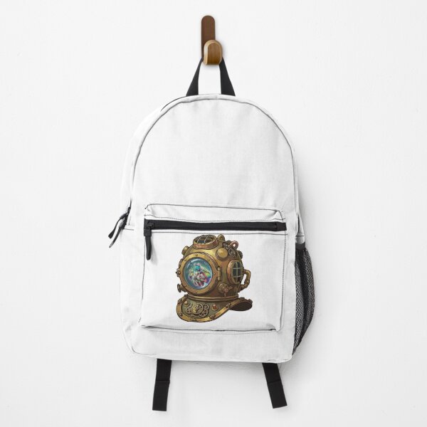 Item preview, Rainbow Mantis Shrimp Steampunk Diving Helmet designed and sold by Arc2020.