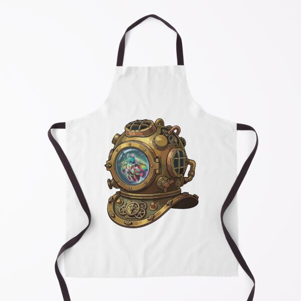Item preview, Rainbow Mantis Shrimp Steampunk Diving Helmet designed and sold by ArcApparel2020.
