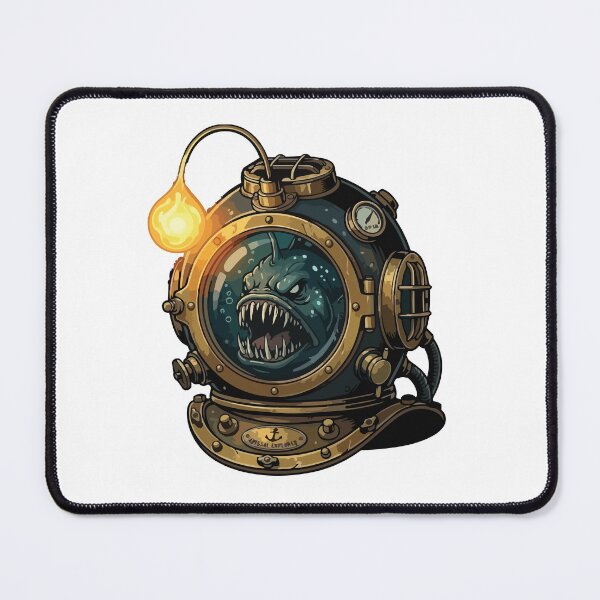 Item preview, Bioluminescent Anglerfish Antique Deep Diving Helmet designed and sold by Arc2020.