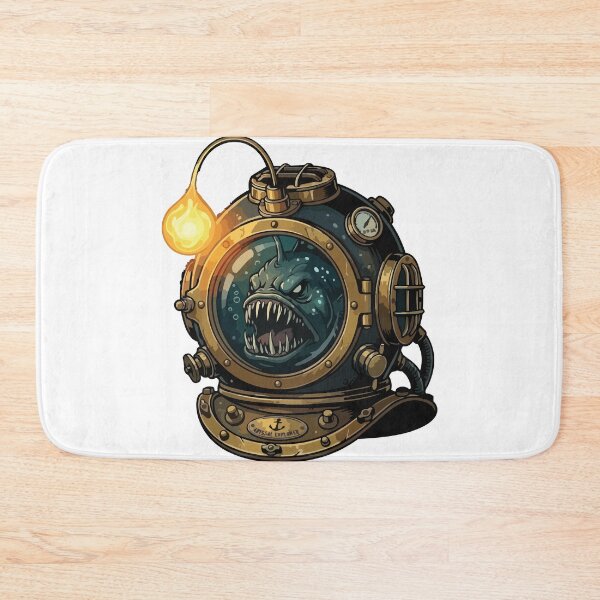 Item preview, Bioluminescent Anglerfish Antique Deep Diving Helmet designed and sold by Arc2020.