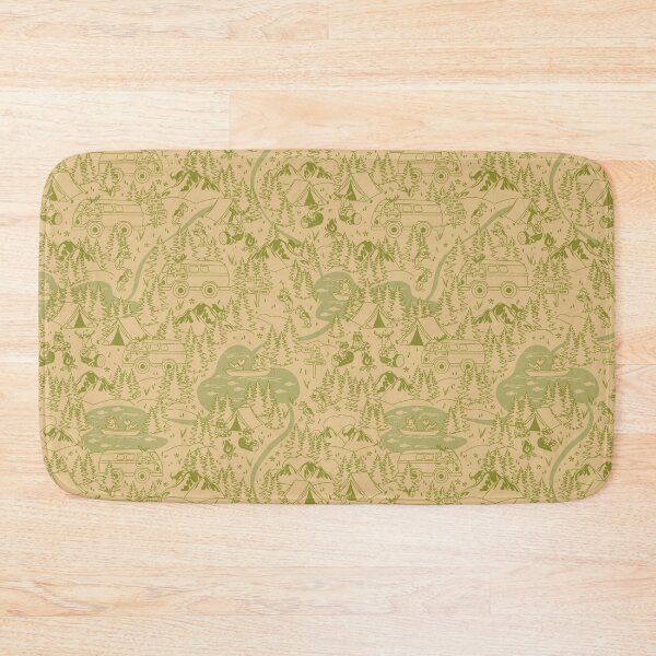 Item preview, Forest Camping Map Seamless Line Drawing Pattern designed and sold by Melissa Plugge-Dekker.