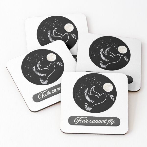 Item preview, Fear Cannot Fly Motivational Dove Vintage Aesthetic Graphic designed and sold by Art IN Pack.