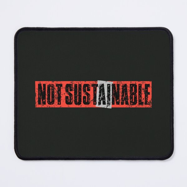 Item preview, STOP AI / Anti-AI Symbol - Not sustainable designed and sold by Frank J. Art.