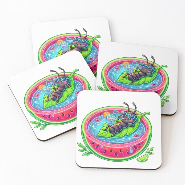 Item preview, Summer Chillout: Ant in a watermelon pool designed and sold by NeonTraum.