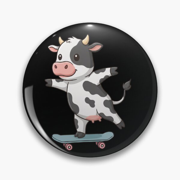 Item preview, Funny Cow Skateboard Skating Zoo Boys Girls Kids designed and sold by rafaeltto.