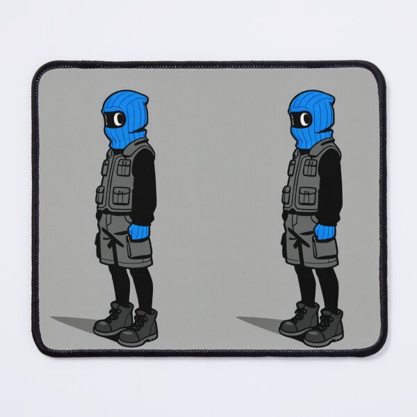 Item preview, Fashion - Man in Gray Puffer Vest Balaclava Cargo Streetwear Anime Variant 4 designed and sold by AnimeShin.