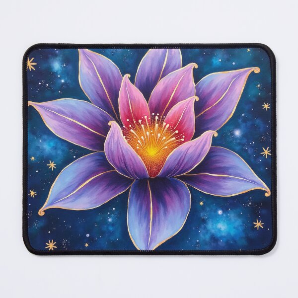 Item preview, Cosmic Lotus Radiance – Celestial Watercolor Starflower Illustration designed and sold by Dream Bloom Gallery.