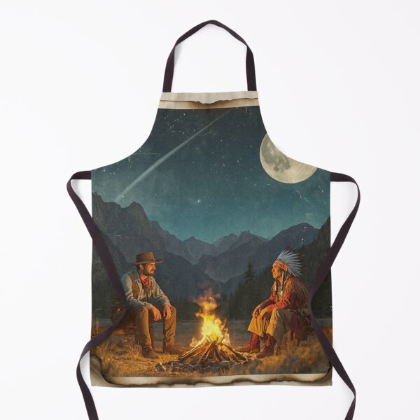 Item preview, Common Ground - Vintage Western Campfire Art designed and sold by Melian Vintage.