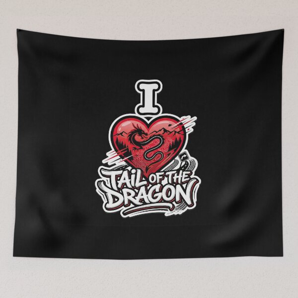 Item preview, Tail of the Dragon I Love Tail of the Dragon Motorcycle Road Artwork designed and sold by enzoade.