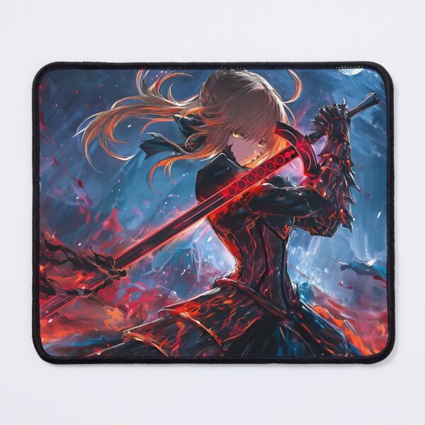 Item preview, Crimson Blade Anime Warrior Girl | Dark Fantasy Samurai Aesthetic Art designed and sold by Dyan4.