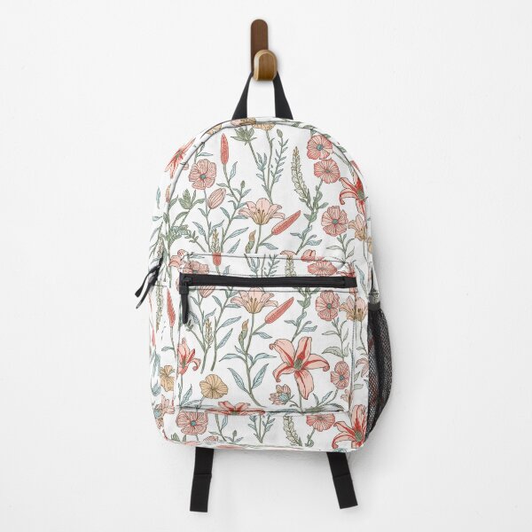 Item preview, Pastel Vintage Lily and Wildflower Pattern designed and sold by NuvoraNest.