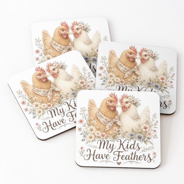 Item preview, My Kids Have Feathers Cute Chicken Mom Farm Animal Lover Design designed and sold by VikArt7.
