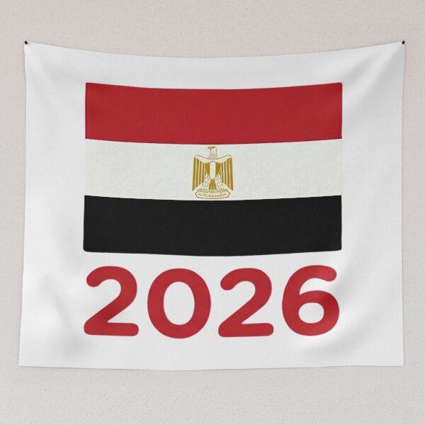 Item preview, Egypt Flag 2026 Soccer Fan Shirt | Egypt Football Supporter Design, Soccer Fan Shirt, Stickers, Mugs, Tapestry designed and sold by 21 Tulips.
