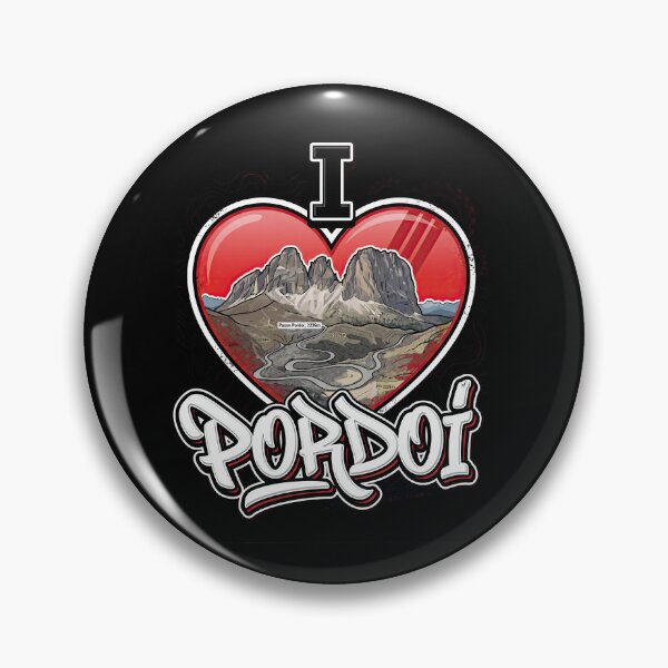 Item preview, Pordoi Pass I Love Pordoi Italian Alps Motorcycle Graphic designed and sold by enzoade.