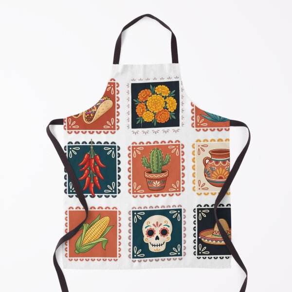 Item preview, Colorful Mexican Culture Tacos Skull Sombrero Art designed and sold by JMDesignHub.
