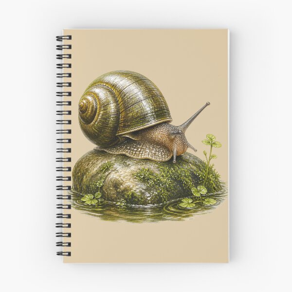 Item preview, Pond Snail on Mossy Stone Design designed and sold by BloomStudio1.