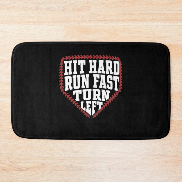 Item preview, Hit Hard Run Fast Turn Left Funny Baseball Softball Player designed and sold by clothesy7.