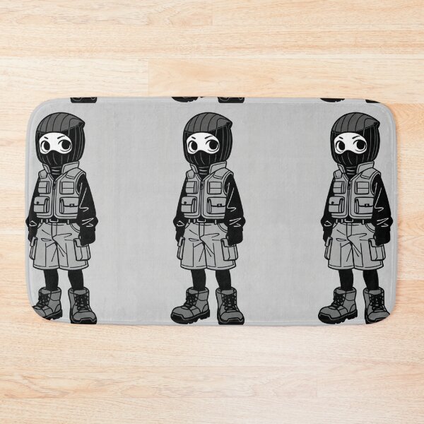 Item preview, Fashion - Man in Gray Puffer Vest Balaclava Cargo Streetwear Anime Variant 5 designed and sold by AnimeShin.