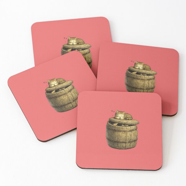 Item preview, Ninja Trapped in Barrel by Sleeping Cat Funny Japanese Stealth Fail Sticker designed and sold by Aguri-tei.